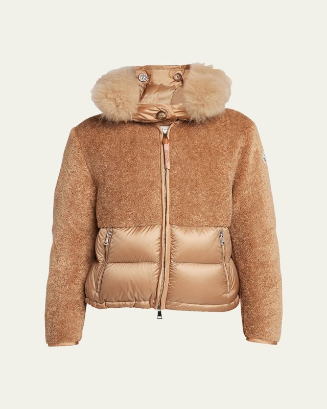Marne Teddy Combo Puffer Jacket